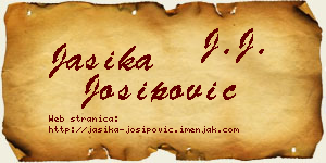 Jasika Josipović vizit kartica